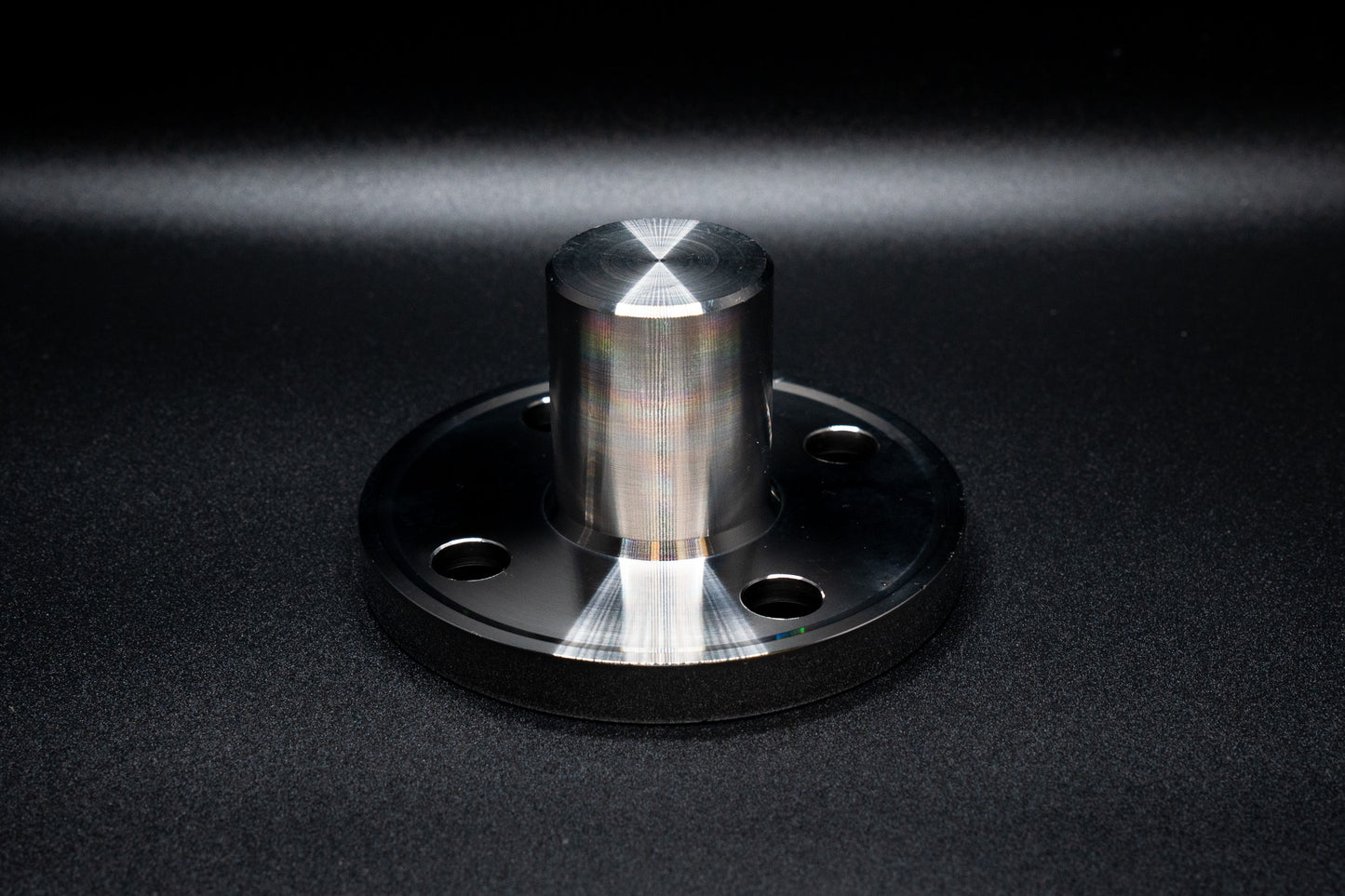 Stainless 4-Bolt Mounting Flange Through Deck – M24×2.0 Female Thread – 88.12mm OD – 11.1mm Holes