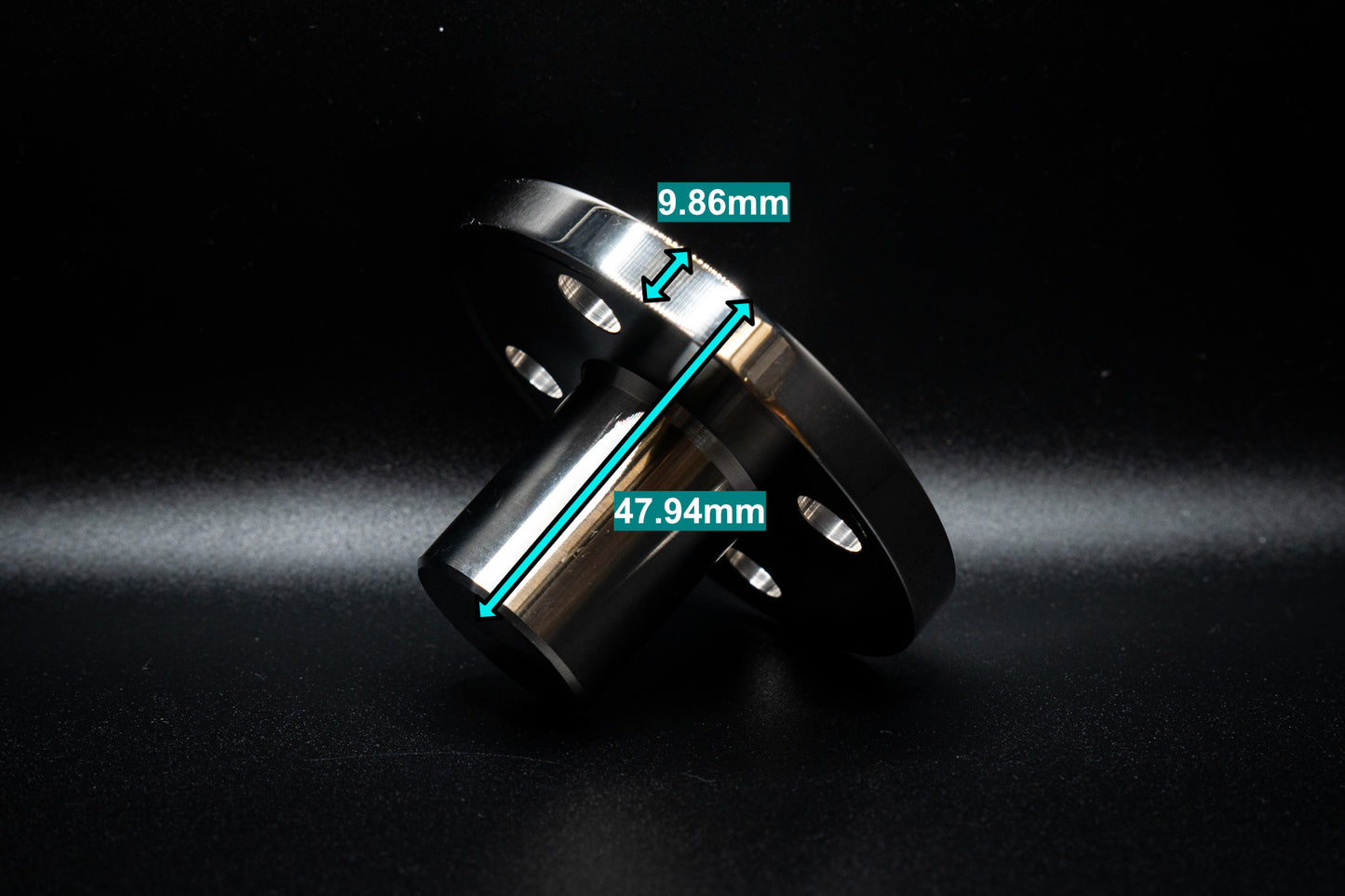 Stainless 4-Bolt Mounting Flange Through Deck – M24×2.0 Female Thread – 88.12mm OD – 11.1mm Holes